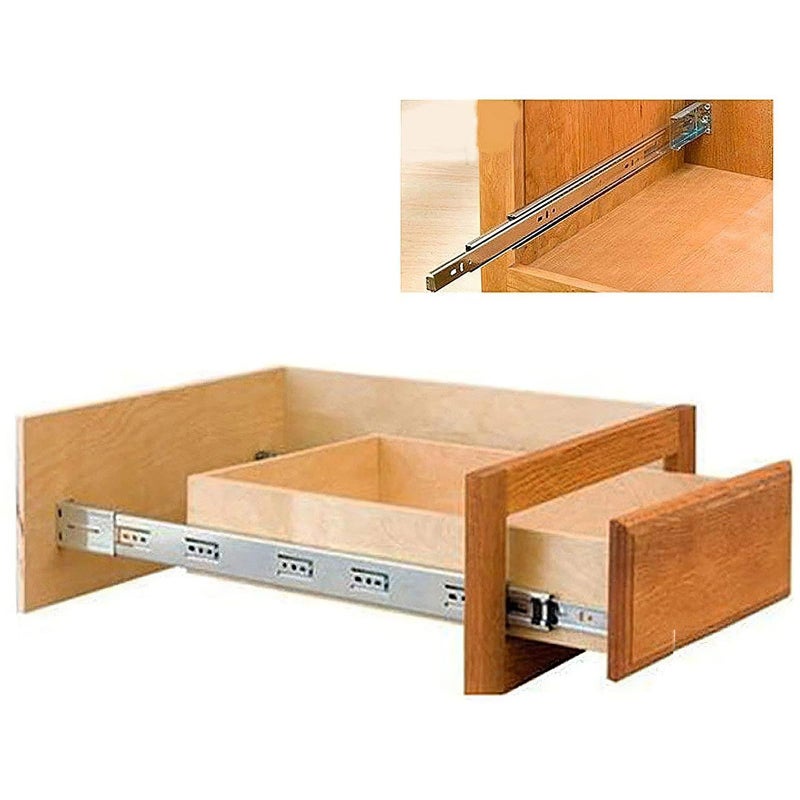 LONTAN 2 Pairs Rear Mounting Brackets for Drawer Slide - B4502 Cabinet Drawer Bracket for Face Frame Cabinets Kitchen Replacement Parts for 1.77 inch(45mm) Width Furniture Gildes - Image 5